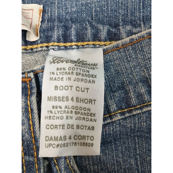 Levi Strauss Jeans Boot cut Misses Low Rise Slim Fit 4 Short Stretch - Picture 7 of 8